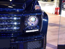 Scheinwerfer Abdeckungen Rahmen MIT E-Zeichen Tagfahrlicht Schwarz für Mercedes G-Klasse W463 1990-2012 ed32