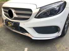 Schwarz Front Aero Flaps für Mercedes W205 S205 C205 A205 C43 AMG Line 15-18