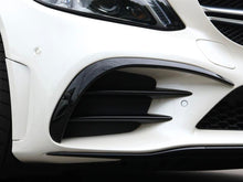 Front Stoßstange Aero Flaps Fins Flossen Splitter für Mercedes W205 C205 S205 AMG Line 2019+