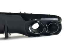 Diffusor Heckdiffusor Auspuff Schwarz für Mercedes C205 A205 C43 AMG Line di27