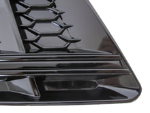 Lüftungsgitter Nebelscheinwerfer Gitter Blenden Schwarz für Audi A4 B9 Serien. 15-19
