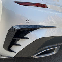 Heck Flics Stoßstange Flossen Aero Flaps Schwarz Passend für BMW 3er G20 G21 M Sport Paket 19+