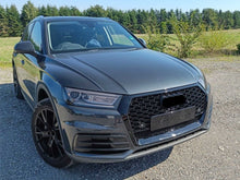 Schwarz Glanz Wabengrill Front Grill für Audi Q5 FY Kühlergrill 2017-2020 mit PDC