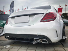 Diffusor Heckdiffusor + Chrom Auspuffblenden für Mercedes Benz C Klasse W205 S205 C43 AMG Line di62