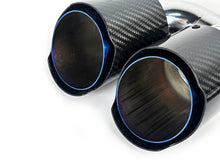 59-63 mm Carbon Fiber Endrohr Auspuffblenden Duplex Auspuff Blenden Passend für AUDI BMW Universal et293