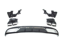 Heckdiffusor Diffusor + Chrom Auspuffspitzen für Mercedes W205 Limousine Avantgarde mit Standard Stoßstange 2014-2022