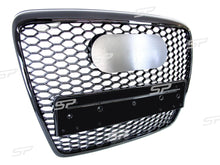 RS6 Optik Schwarz Wabengrill Kühlergrill Front Grill für AUDI A6 4F C6 S6 ohne PDC 04-11 fg221