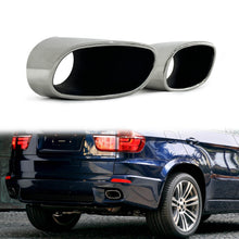Sport Optik Auspuffblenden Endrohr Auspuff Chrom Passend für BMW X5 E70 06-13 et242