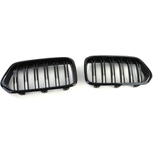 Sport Kühlergrill Doppelsteg Grill Nieren Schwarz Glanz Passend für BMW X2 F39 ab 18