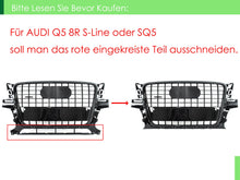 Kühlergrill Frontgrill Grill Schwarz Glanz für Audi Q5 8R 2008-2012 Vor MOPF