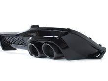 Diffusor Heckdiffusor + Auspuffblenden Schwarz für Mercedes S Klasse W223 AMG Line Bs Style 21-24