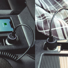 40W Doppelt Typ C Auto Ladegerät QC3.0 Schnell Ladeadapter Zigarettenanzünder 3A