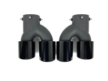 Schwarz Endrohre Auspuff Blenden für BMW G20 G21 G22 G42 M Sport 19+ et308