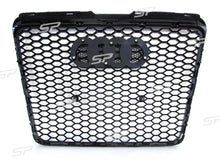 RS6 Optik Schwarz Wabengrill Kühlergrill Front Grill für AUDI A6 4F C6 S6 ohne PDC 04-11 fg221