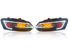NEU LED Tagfahrlicht Scheinwerfer Doppelstrahl Dämonenaugen Für VW Polo 6C 6R 2009-2017