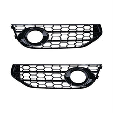 Schwarz Nebelscheinwerfer Grill Abdeckung Für Audi A4 B8 B8.5 Allroad 09-15
