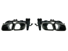Heckstoßstange Diffusor Schwarz Quad Auspuffspitzen für Benz W205 C205 Coupe A205 Cabrio di18