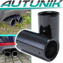 70mm Auspuffblenden Endrohre Endrohrblende Schwarz Passend für BMW 1er F20 125d 2er F22 3er F30 325d 330d