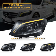 NEU LED Scheinwerfer Licht Beleutung für Mercedes C-Klasse W205 A205 C205 2015-2020