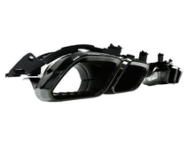 Heckstoßstange Diffusor Schwarz Quad Auspuffspitzen für Benz W205 C205 Coupe A205 Cabrio di18