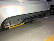 Diffusor Heckdiffusor + Auspuff Chrom für Mercedes Benz C Klasse W205 S205 C43 AMG Line di15