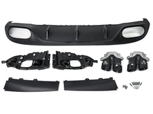 E53 Look Diffusor Heckdiffusor Auspuff Schwarz für Mercedes C238 A238 AMG-Line 16-24