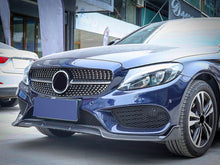 Schwarz Diamantgrill Kühlergrill Grill für Mercedes Benz C-Klasse W205 C205 A205 S205 C43 AMG 2014 - 03/2018 pz128