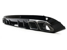 C63s Optik Heckdiffusor Diffusor Endrohre Schwarz für Mercedes W205 S205 Seriens.