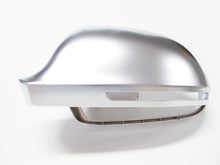 Spiegelkappen Außenspiegel Abdeckung Silber Alu Matt für AUDI S3 A3 8P S4 A4 B8 S5 A5 8T A6 C6 OHNE Side Assist mc2