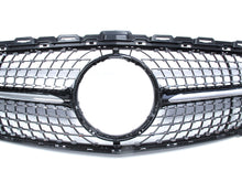Schwarz Diamantgrill Kühlergrill Grill für Mercedes Benz C-Klasse W205 C205 A205 S205 C43 AMG 2014 - 03/2018 pz128