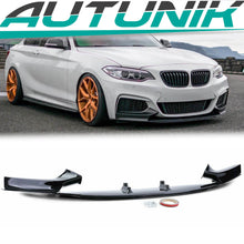 Frontspoiler Lippe Splitter Schwarz Passend für BMW 2er F22 F23 mit M Sport Paket 2013-2021