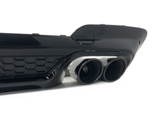 Heckdiffusor Diffusor Auspuff Blenden Schwarz Passend für BMW X3 G01 M Sport Paket 30d 30i 18+