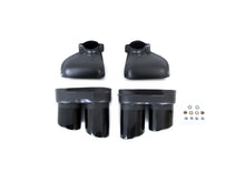 Auspuffblenden Endrohr Blenden Schwarz Glanz Edelstahl für AUDI A6 C8 A7 C8 S Line 18+