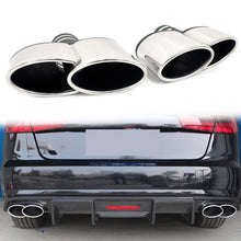 WALD Optik Silber Auspuffblende Endrohre Blenden Passend für AUDI BMW Mercedes Universal 60-63mm et269