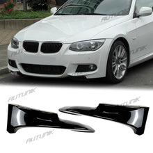 Front Spoiler Splitter Ecken Ansätze Schwarz für BMW 3er E92 E93 M Sport Paket LCI ab 2010