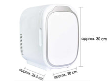 2 In 1 Mini Kühlschrank Tragbare Schrankbox AC/DC Weiß 4L für Auto Büro Zimmer Outdoor