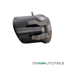 Auspuffblenden Endrohre Auspuff Schwarz Oval für Audi A6 C7 4G 2012-2019