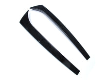 Schwarz Glanz Vertikale Heck Spoiler Flaps (1 Paar) für Mercedes Benz C Klasse S204 T-Model 2007-2014 pz45