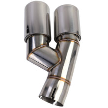 Auspuff Endrohr Doppelrohr Chrom Passend für BMW 3er F30 F31 316 318 320