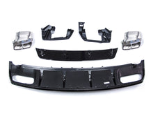 Heckdiffusor + Chrom Auspuffblenden für Mercedes A Klasse W176 A45 AMG Line 2015-2018