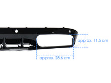C63s Optik Heckdiffusor Diffusor Endrohre Schwarz für Mercedes W205 S205 Seriens.