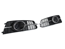 Lüftungsgitter Nebelscheinwerfer Blenden Gitter Grill Chrom für Audi A6 C7 S Line S6 2015-2018 mit ACC