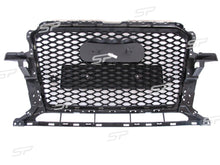 Schwarz Glanz Wabengrill Frontgrill für Audi Q5 8R Kühlergrill 2012-2016 mit PDC