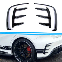 Heck Stoßstange Aero-Kits Flossen Flaps Flics Schwarz für Mercedes A Kl. W176 AMG Line A45 AMG 2013-2018 pz5