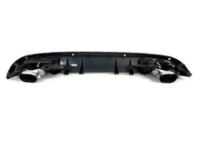 NEU Heckdiffusor Auspuff Blenden Schwarz Glanz für Mercedes C Kl. W205 S205 Seriens. di212