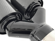 NEU Glanz Carbon Fiber Auspuffblende Endrohre Sportauspuff Passend für BMW M Stoßstange Universal 62-65mm et280