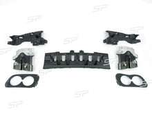 Diffusor Heckdiffusor Auspuff Schwarz für Mercedes C205 A205 C43 AMG Line di27