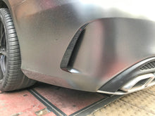 Schwarz Heck Hinten Stoßstange Flossen Flaps Canard für Mercedes Benz W205 Limo AMG Line 2015-2018 pz19
