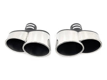 WALD Optik Silber Auspuffblende Endrohre Blenden Passend für AUDI BMW Mercedes Universal 60-63mm et269
