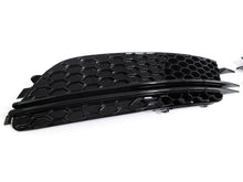Lüftungsgitter Nebelscheinwerfer Blenden Gitter Schwarz für Audi A6 C7 2011-2014 VFL